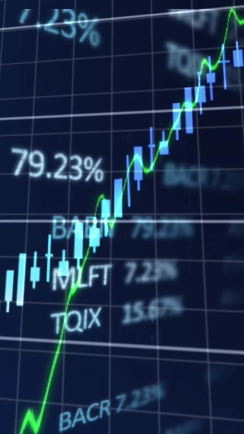 Animation of multiple graphs and trading board and computer language over black Stock Footage 344557768