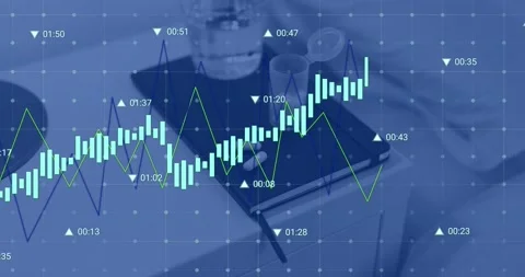 Animation of multiple graphs with changi... | Stock Video | Pond5