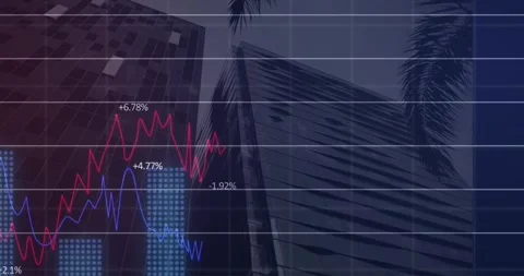 Animation of multiple graphs with changi... | Stock Video | Pond5