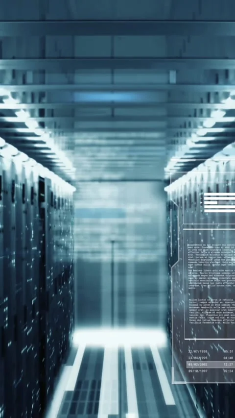 Animation of multiple graphs, globes, loading bars and circles over data server Stock Footage 344636479