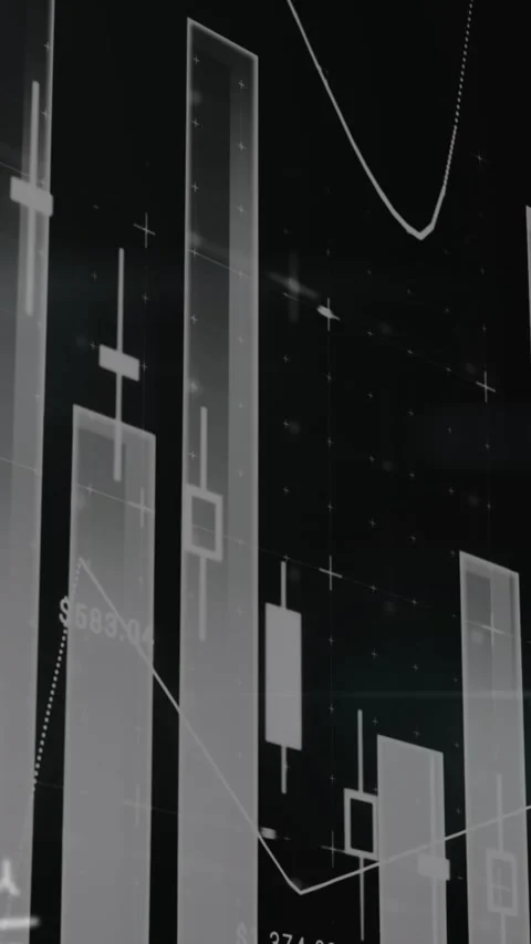 Animation of multiple graphs, increasing numbers over mathematical equation on Stock Footage 344774589