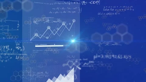 Animation of multiple graphs, mathematic... | Stock Video | Pond5