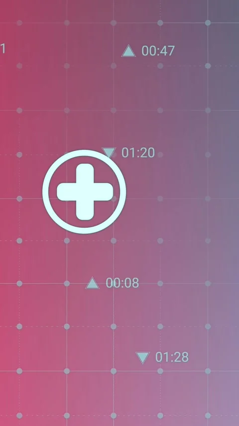 Animation of multiple icons and changing numbers over grid pattern against Stock Footage 321216451