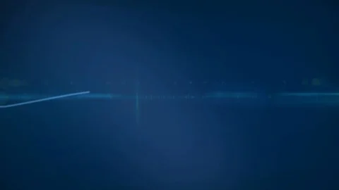 Animation of multiple lines and binary coding on blue background Stock Footage 125835028