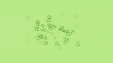 Animation of multiple moving clover over... | Stock Video | Pond5