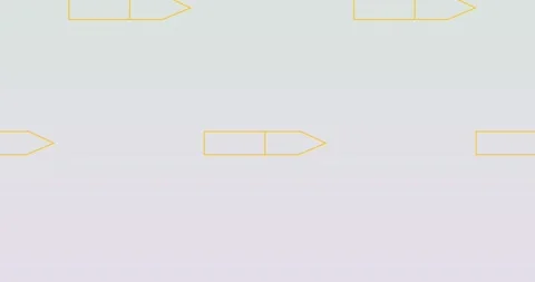 Animation of multiple pencil icons in seamless pattern against copy space on Stock Footage 329233597
