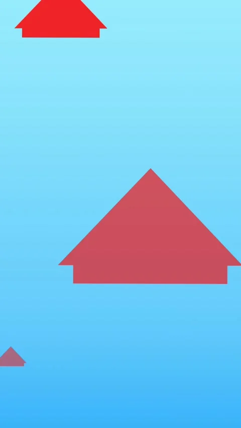 Animation of multiple red arrows pointing up on blue background Stock Footage 319973652