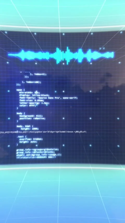 Animation of multiple screens with data processing against blue gradient Stock Footage 344636275