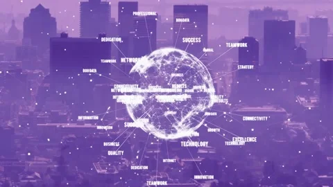 Animation of multiple texts around rotat... | Stock Video | Pond5