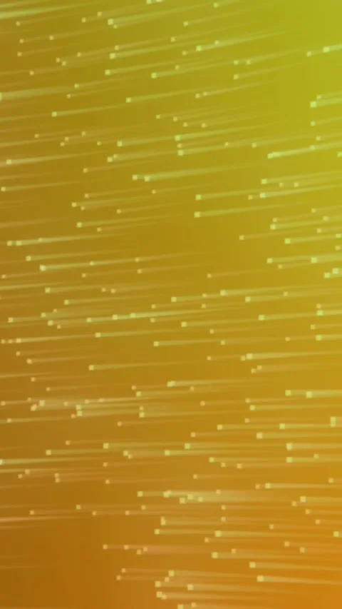 Animation of multiple yellow light trails moving in hypnotic motion background Stock Footage 342136359