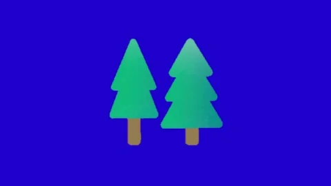 Animation of nature on chroma key 動画素材 328898433