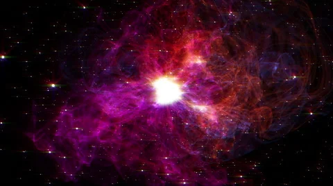 An animation of a nebula in deep space Stock Footage 40973585