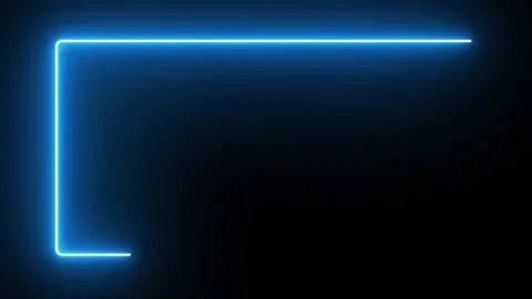 Animation neon light frame Abstract spectrum ultraviolet light Stockbeeldmateriaal 142916777