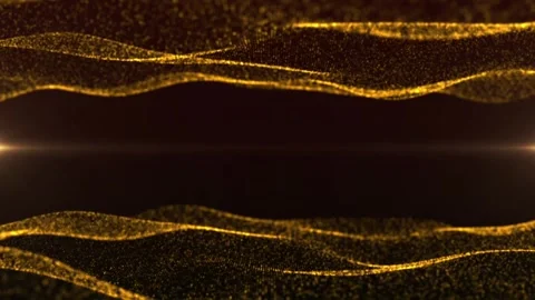 Animation neon light network wave abstract background. Stock Footage 273355702