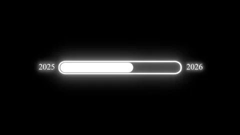 Animation Neon Loading Bar with Smooth Progress Stock Footage 315191489