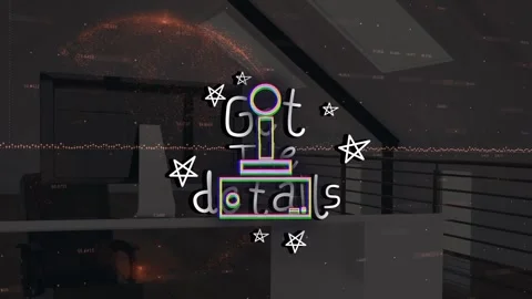 Animation of neon qr code and lines in digital space with security cameras Stock Footage 327712743