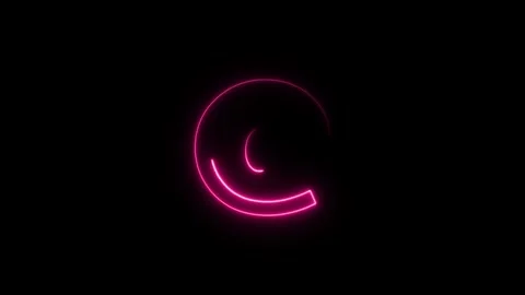 @ animation neon sign. @ effect. Stock Footage 306030482