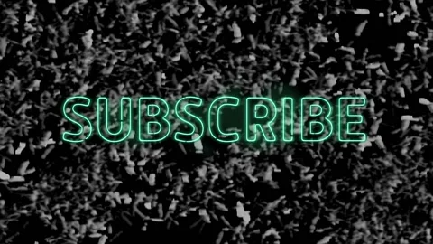 Animation of neon subscribe text over te... | Stock Video | Pond5