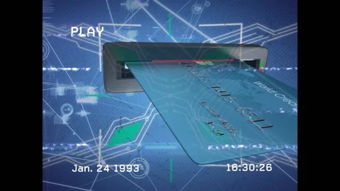 Animation of network of connections and data processing over hacker Stock Footage 329288937