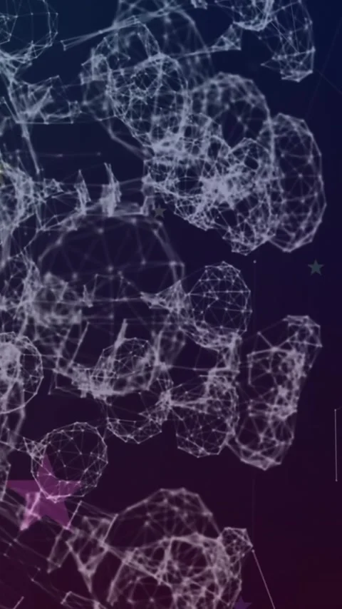 Animation of network of connections and data processing over globe Stock Footage 344331908