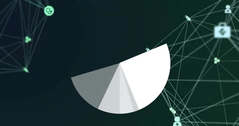 Animation of network of connections and ... | Stock Video | Pond5