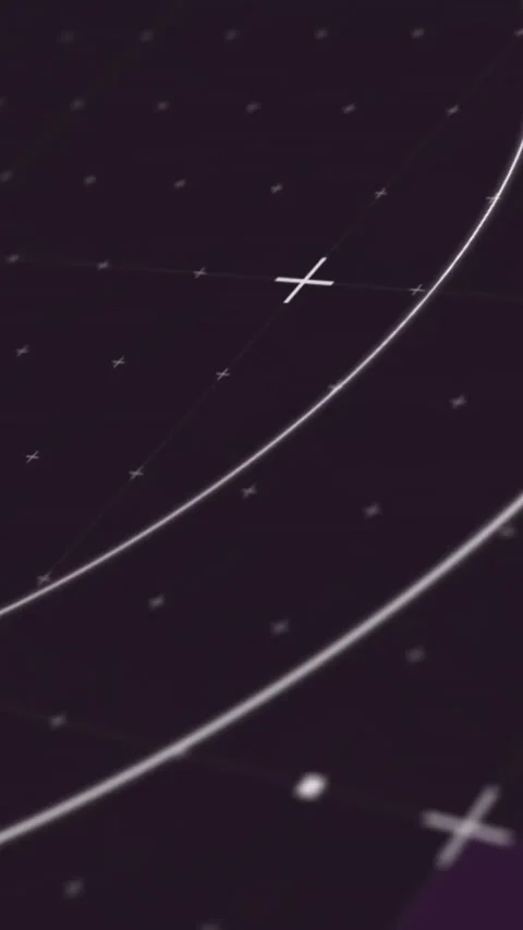 Animation of network of connections and scope scanning on black background Stock Footage 323340350