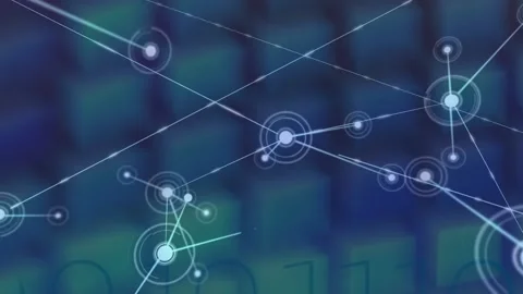 Animation of network of connections on b... | Stock Video | Pond5