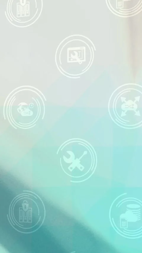 Animation of network of connections with digital icons Stock Footage 344593799