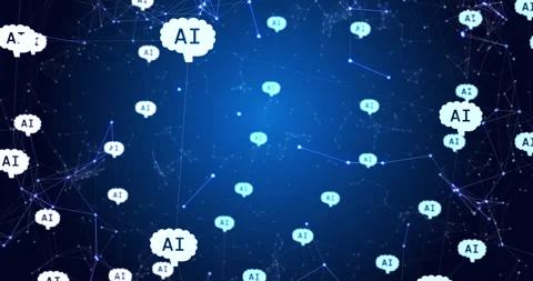 Animation of network of connections with... | Stock Video | Pond5