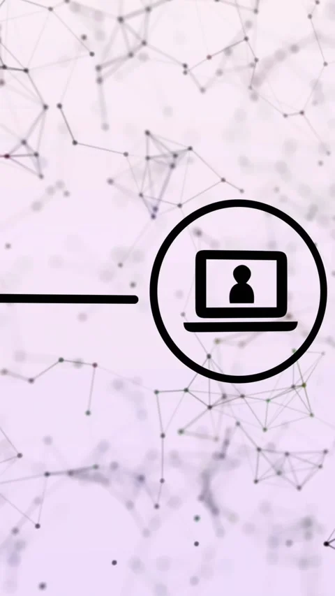 Animation of network of connections with icons over white background Stock Footage 344370041