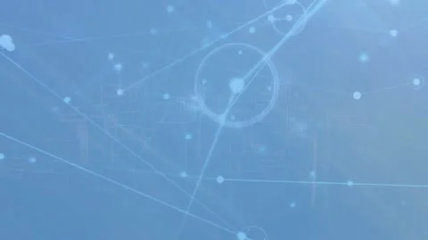 Animation of network of connections over... | Stock Video | Pond5
