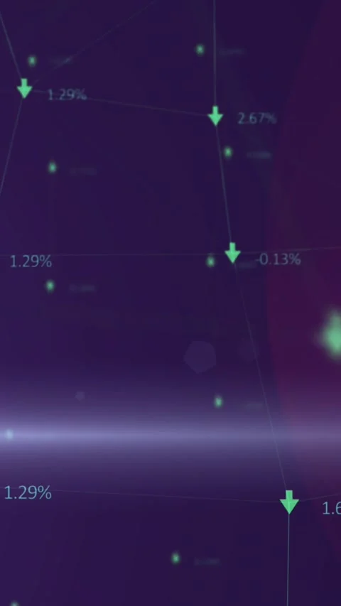Animation of network of connections over arrows Stock Footage 342097738