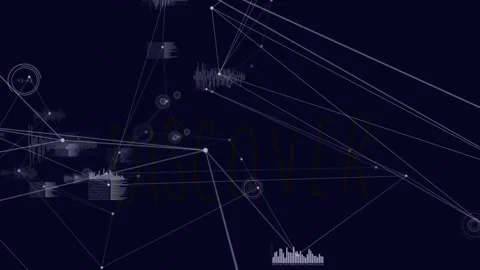 Animation of network of connections over... | Stock Video | Pond5