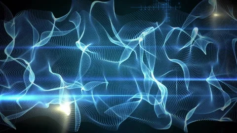 Animation of network of connections over black background Stock Footage 310304215