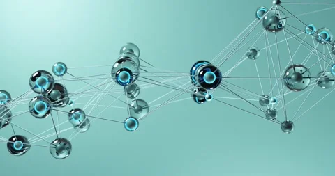 Animation of network of connections over... | Stock Video | Pond5