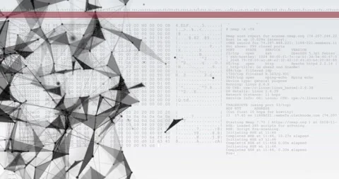 Animation of network of connections over data processing on white background Stock Footage 328500265