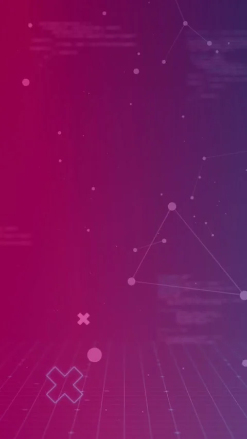 Animation of network of connections over data processing Stock Footage 344284057