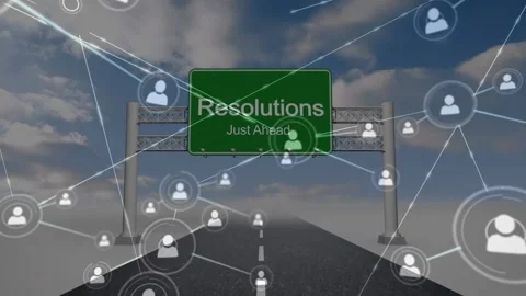 Animation of network of connections over drone animation parcel over harbor Stock Footage 328298802