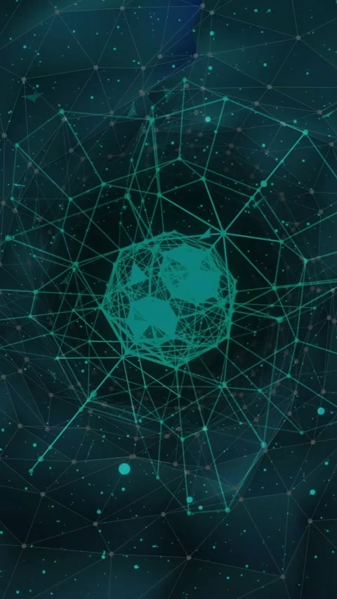 Animation of network of connections over globe Stock Footage 341659873