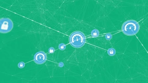 Animation of network of connections over... | Stock Video | Pond5