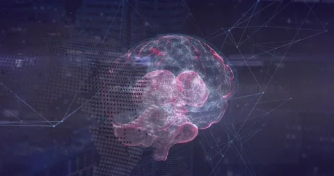Animation of network of connections over... | Stock Video | Pond5