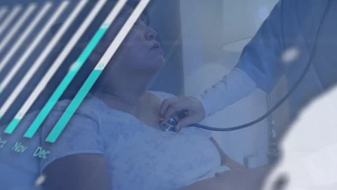 Animation of network of connections over schoolboy using computer Stock Footage 328926891