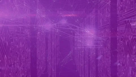 Animation of network of connections over... | Stock Video | Pond5