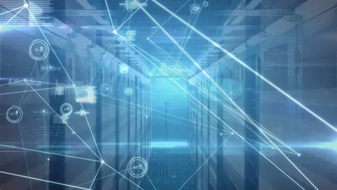 Animation of network of connections over... | Stock Video | Pond5