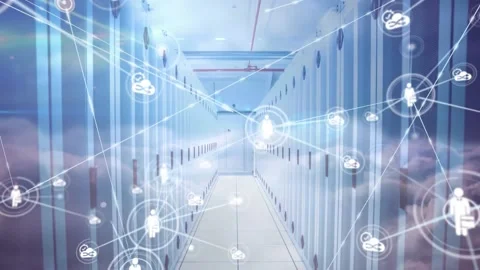 Animation of network of connections over... | Stock Video | Pond5