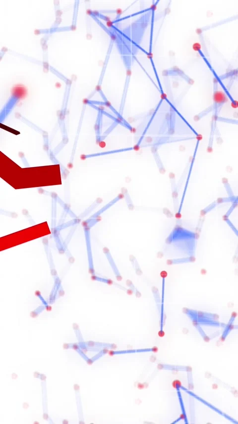 Animation of network of connections on white background Stock Footage 341918142