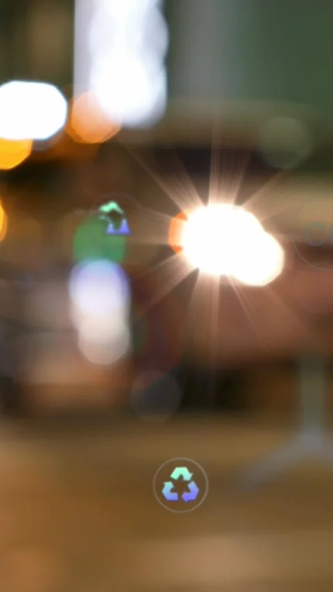 Animation of network of eco and environmentally friendly icons over cityscape Stock Footage 341952961