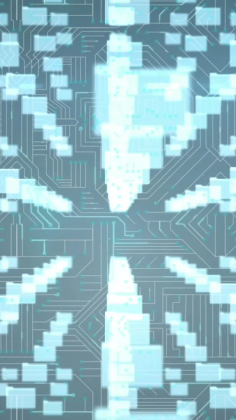 Animation of network of envelope icons and online security padlock over computer Stock Footage 331646946