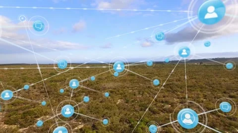 Animation network on Stockbeeldmateriaal 326630427