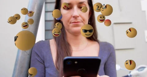 Animation of network of social media emo... | Stock Video | Pond5